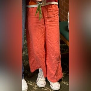 Old Navy Coral Orange Drawstring Girls pants